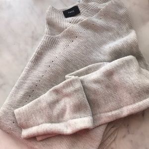 V-Neck Lightweight Heather Grey Sweater